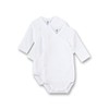 Sanetta Wrap Bodysuit Long Sleeve (Double Pack) White | Sustainable