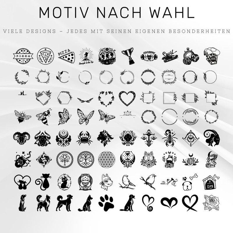 Pizzaschneider aus Bambus & Edelstahl – personalisiert mit Text oder