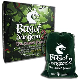 Bag of Dungeon 2: The Cursed Forest - A Dungeons and Dragons Style Family Fantasy Adventure Board Game for 1-4 Players Ages 7 and up