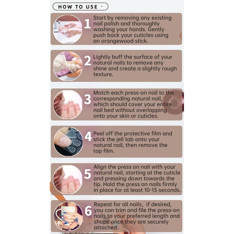 QQPPOLIU Press on Nails,3D Nails Long Press on Nails Square