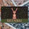speecheese Rabbit Construction Doormat in 40 x 60 cm without