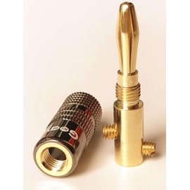 Goaycer Goaycer 4mm Banana Plugs - 24K Gold Plated Bannan Plug Speaker Connectors 6 Pairs / 12 pcs