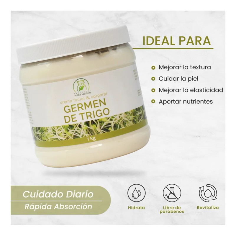 Crema Facial Productos Mart Mexico Hidratante Germen de Trigo Libre