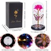 Gifts for Women Mom Birthday Gift, Galaxy Glass Rose Flower