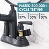 RAINREVIVE Bathroom Faucet with Pull Out Sprayer, 4 Inch Centerset