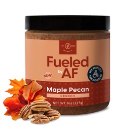 Fueled AF Maple Pecan Crunch Butter Vegan, Keto, and Paleo Friendly, 8 Ounce (Jar)