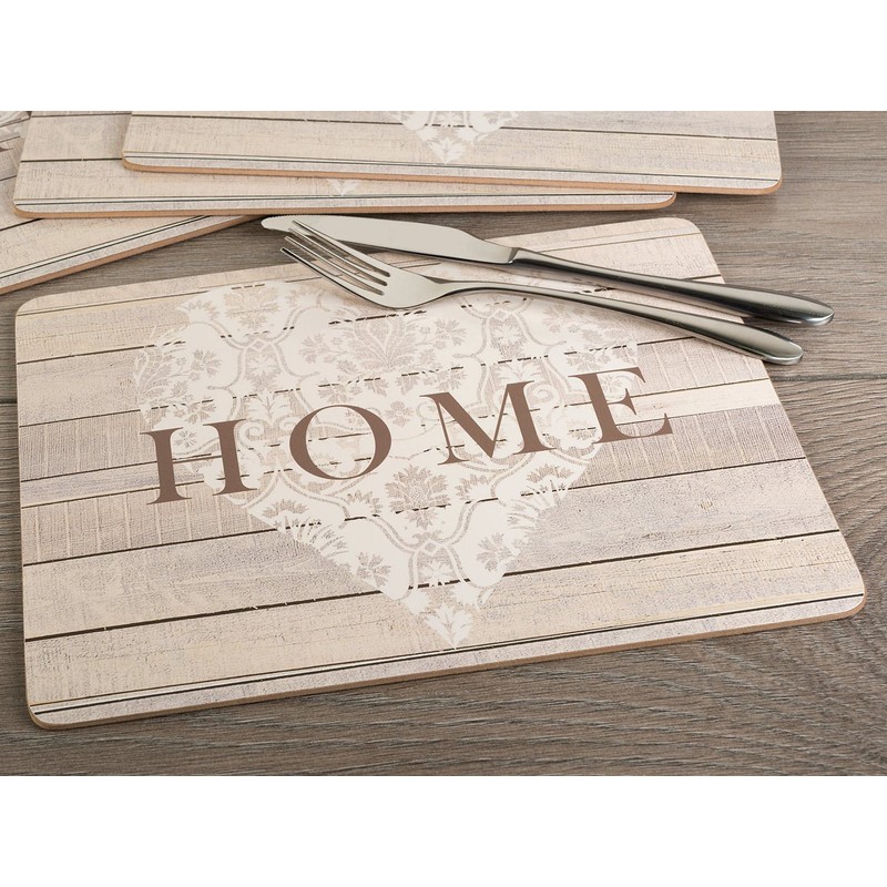 KitchenCraft Everyday Home Placemats, Non-Slip Heat Resistant Cork Placemats with