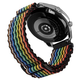 BANSO 20mm Nylon Watch Band for Garmin Forerunner 55/645/645 Music/245/245 Music/158,for Approach S12/S40/S42,for vívoactive 3/5,Venu/Venu 2 Plus/Venu Sq/Venu Sq 2,for vívomove