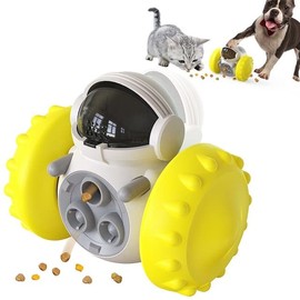 Pawfect Dog Puzzle Toy | Interactive Treat Dispenser, Durable Play Training for Small/Medium Dogs (Yellow)