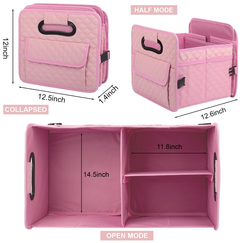 JiatuA Car Trunk Organizer for SUV, Car Storage Organizer Collapsible