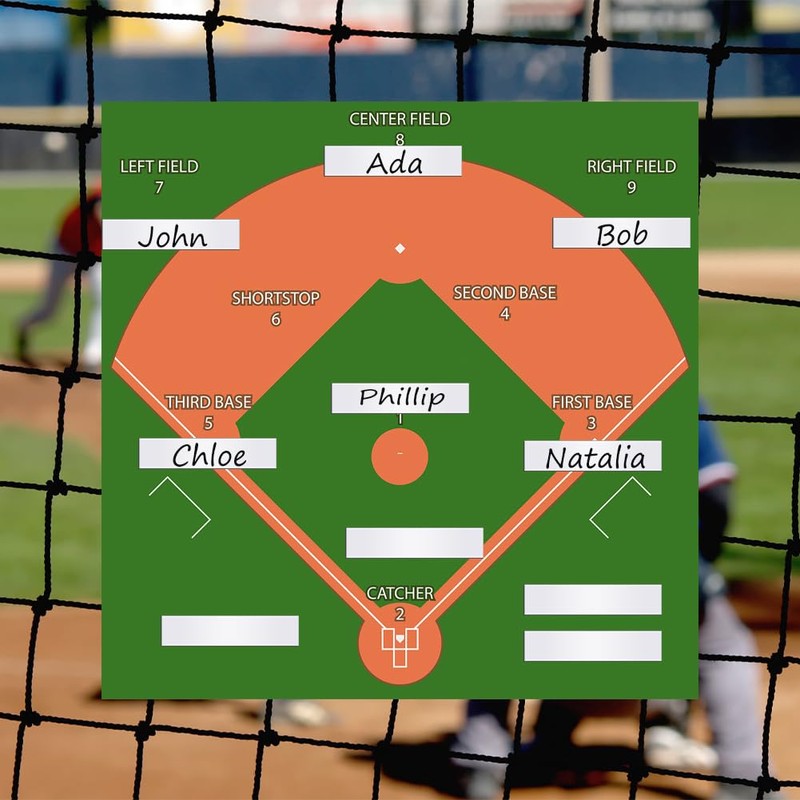 ELEGICKLIP 30 Pcs Magnetic Strips for Baseball Lineup Board Dugout