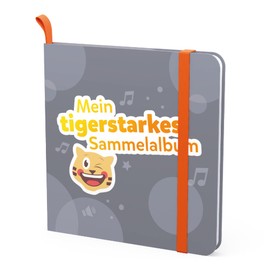 tigermedia tigercards Collector's Album Accessories Grey with Sticker and Exclusive Story for Children Storage Transport for Playing and Collecting