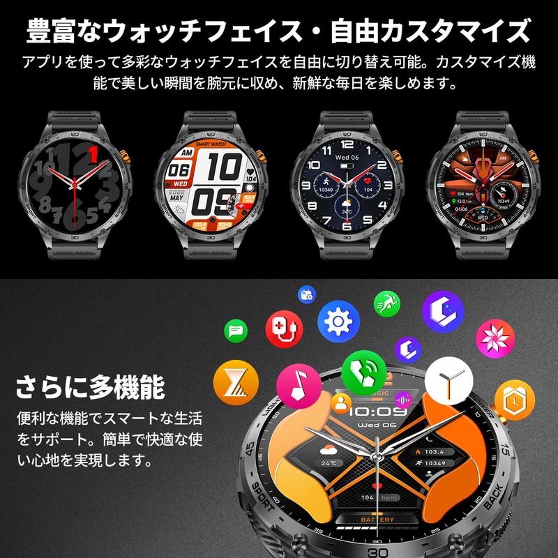 Smart Watch (2025 New, 1.75 Inch AMOLED Large Screen, High