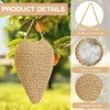 Ginobili 2 Pack Large Crochet Wasp Nest Deterrent Hanging Fake