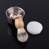 Men New Black Shaving Tool Stand Holder Nylon Hair Brush