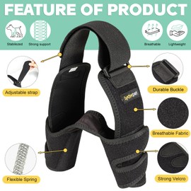 Lyderpet Dog Elbow Brace with Metal Splint,Hygroma Elbow Protector Pads for Dogs Shoulder Callus, Arthritis, Dysplasia, Dislocation, Pressure Sores, Support Front Leg Wrap(Both Left & Right)