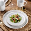 AmorArc Ceramic Dinnerware Sets for 4, 12 Pieces Handpainted Plates