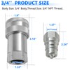Cplbrb 3/4" Ag ISO 7241-A Hydraulic Quick Connect Tractor Couplers
