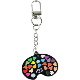 FERJA Godette – Llavero Paleta De Pintor De Colores, Accesorio Original Para Bolsas, Mochilas Y Regalos Creativos