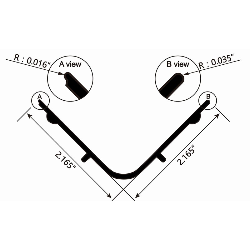 Dual Edge Aluminum Emulsion Scoop Coater for Silk Screen Printing