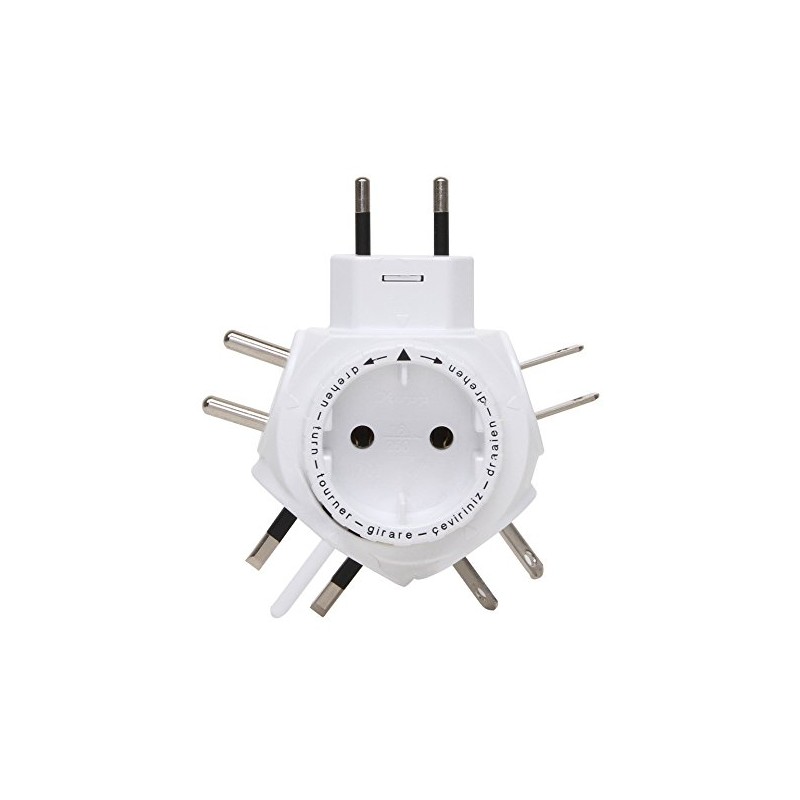 Kopp Travel-Star SB World Travel Plug Adaptor, white, 172201018