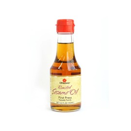 Japanese Premium Roasted Sesame Oil - 5.2 fl oz (153 ml) - 100% First-Pressed - Additive-Free - Product of Japan