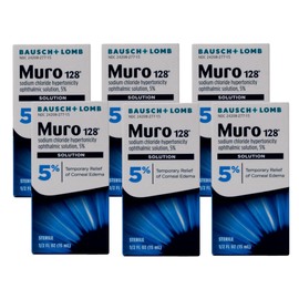 Bausch & Lomb Muro 128 Solution 5% 15 mL (Pack of 6)
