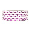 Wrapables A69743c Colorful Washi Masking Tape, Metallic Mini Purple Hearts