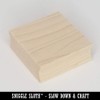 2.0" x 2.0" Square Maple Wood Handle Mount for Rubber
