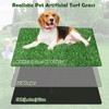 Heyroll Artificial Grass 3X21ft, 0.4" Height Fake Grass Turf Mat,