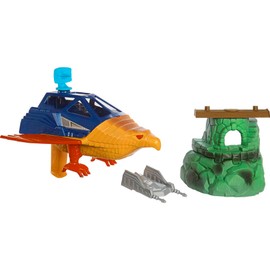 Masters of the Universe Origins Playset with Toy Plane & Accessories, Talon Fighter & Point Dread Outpost, 5.5-in Scale