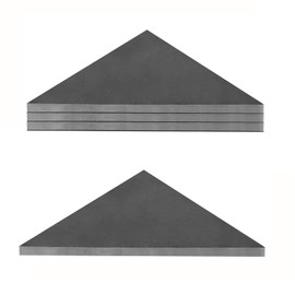 Heavy Duty Welding Practice Kit, Weld-On Triangle Gusset, Welding Coupons, Steel Plate Gussets - 3" X 3" X 1/4", Base Plate for Structural Joint Support (3 Gauge Steel) - 4 PCS