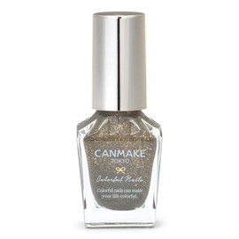 Canmake Colorful Nails N88 Gold Ore, 0.3 fl oz (8 ml), High Color, Quick Drying, Khaki, Gold Glitter