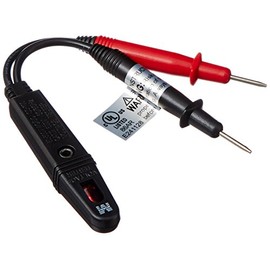 Morris Products Circuit Tester 80-500 Volts AC/DC Economy Twin Lead Tester for Testing Switches, Outlets, Electrical Devices Blister Packed cULus Listed 1-Pack 59010 Black