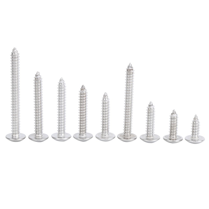 45Pcs SelfTapping Screw Set Cross Oval Head 304 Stainless Steel