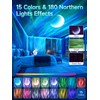 Northern Lights Projector,180 Lighting Modes Galaxy Projector for Bedroom,15 White