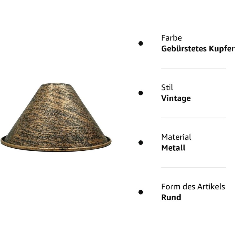 Modern Industrial Metal Ceiling Light Shad Easy Fit Pendant Lamp