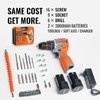 50N.m Brushless Cordless Drill, 4-Function Electric Drill with 36 pcs