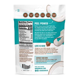 RIND Snacks Unsweetened Coconut Crisps, Keto Friendly, Paleo, Skin On Dried Fruit Chips, High Fiber, 3.5oz Pack of 3