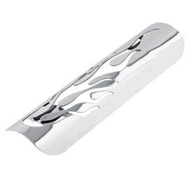 EVGATSAUTO Motorcycle Exhaust Heat Shield, Motorcycle Flame Exhaust Pipe Heat Insulation Shield Muffler Heating Guard Cover, Universal Motorcycle Metal Steel Hole Exhaust Muffler Pipe Cover