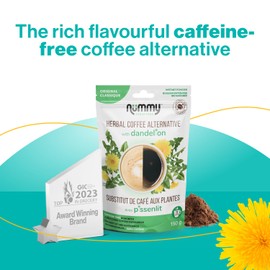 Nummy Creations 150 cup Original Instant Caffeine-Free Coffee Alternative with Dandelion. Coffee Substitute, Chicory Coffee 10.58oz.