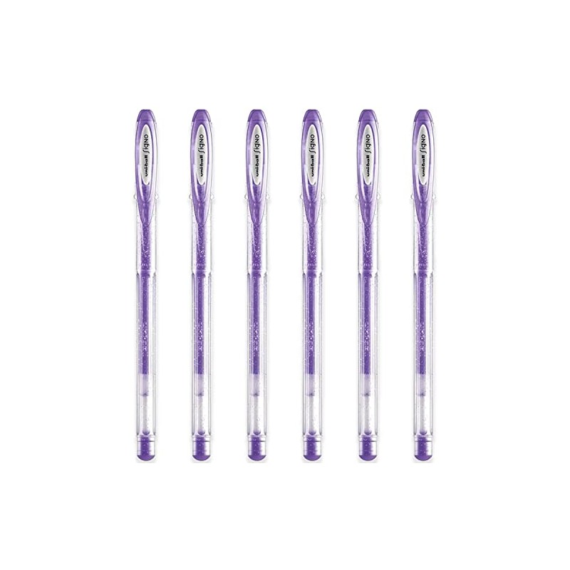 uni-ball Signo UM-120SP Gel Ink Rollerball Pens - Sparkling Violet