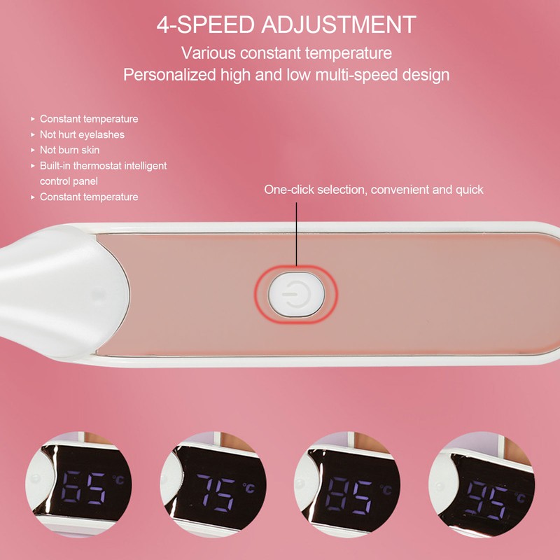 Electric Heated Eyelash Curler Longlasting Digital Display Electric Eyelash Lash