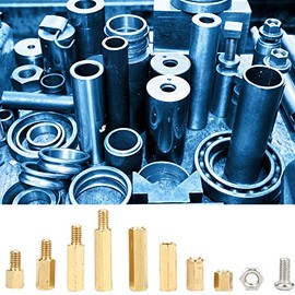 120pcs M4 Spacer Socket Brass Spacer Screw Nut Assortment