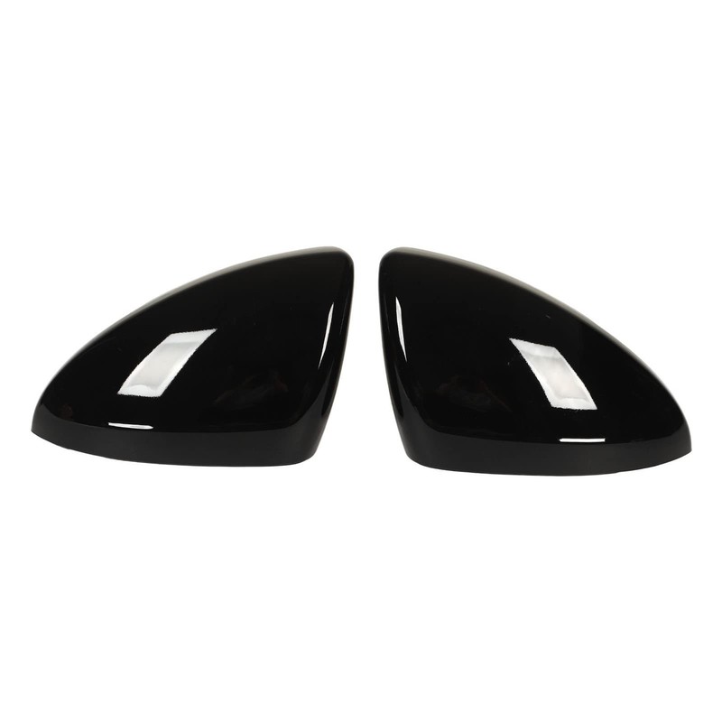 Akozon 2pcs Glossy Black Rearview Mirror Replacement for Chevy 2017?2019