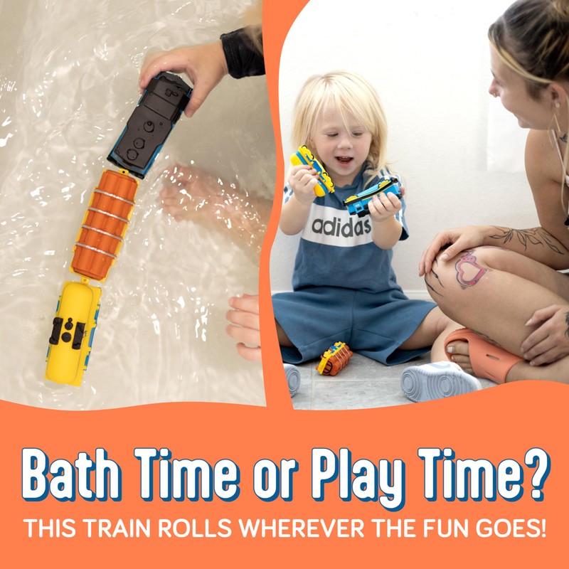 SplashEZ Train Toys for Bath | Mold Free Bath Toys