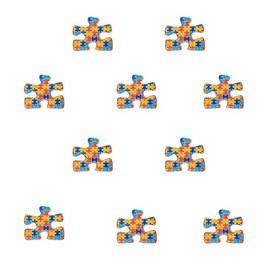 Autism Awareness Puzzle Metal Pin Badge Brooch Iron, Iron