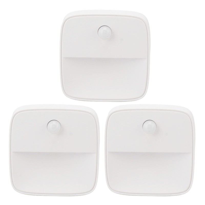 3PCS Plug in Night Light Motion Sensor Dusk to Dawn