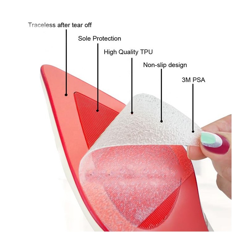 6 Pack - Shoe Sole Protector for High Heels and