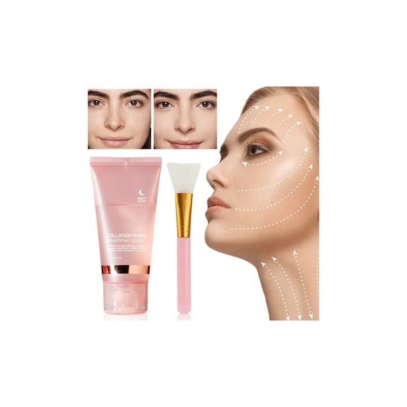 Mascarillas Faciales Gel Colágeno Para Nocturna Hidratante